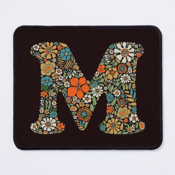 Item preview, Hippie Floral Letter M designed and sold by zeljkica.