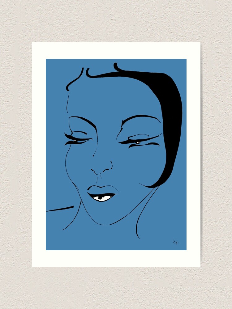 Alternative Ansicht von Die Ikone in blau- The Icon in blue Kunstdruck
