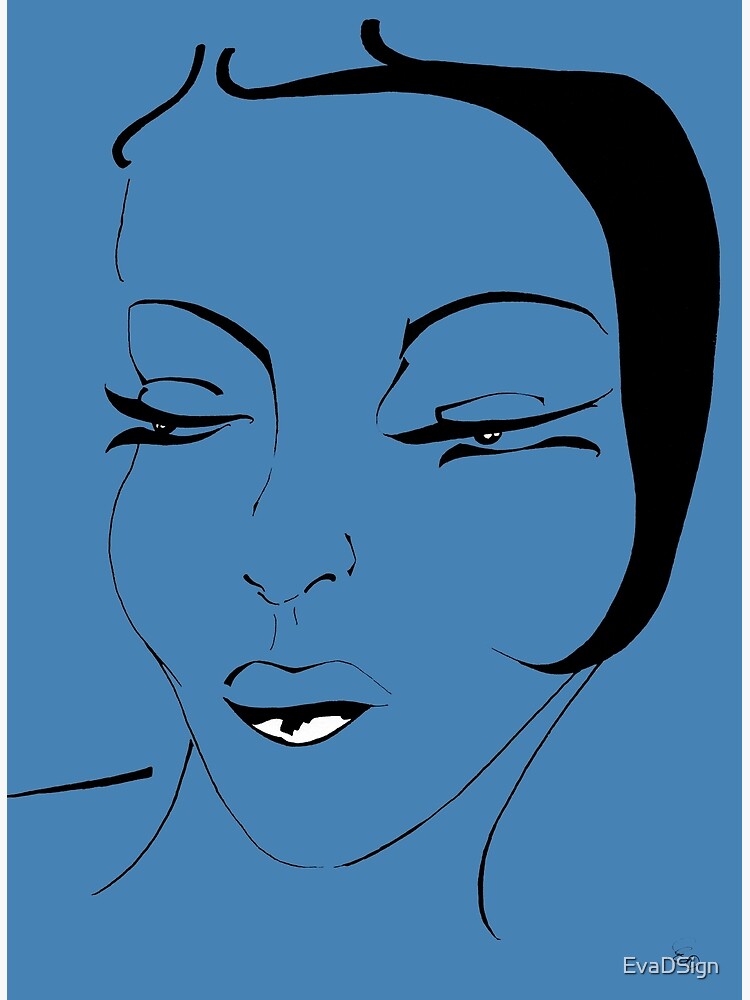 Die Ikone in blau- The Icon in blue von EvaDSign