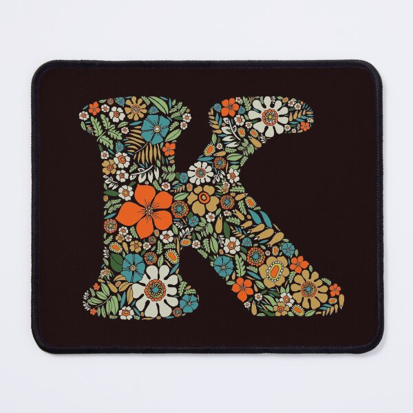 Item preview, Hippie Floral Letter K designed and sold by zeljkica.