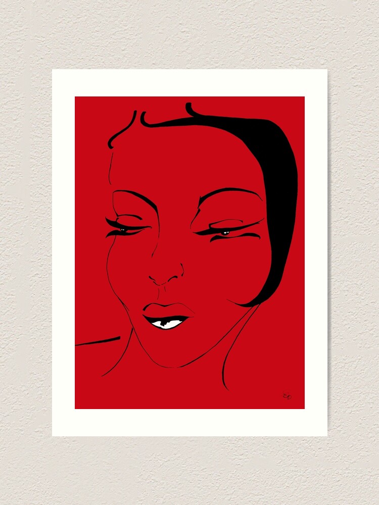 Alternative Ansicht von Die Ikone in rot - The Icon in red Kunstdruck