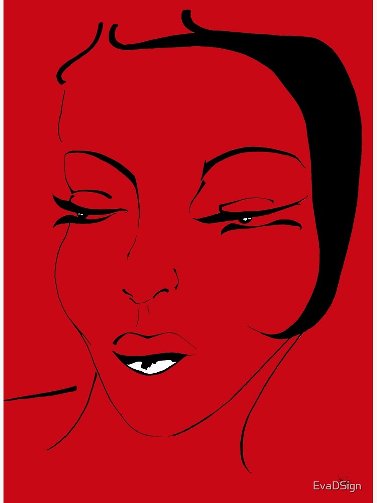 Die Ikone in rot - The Icon in red von EvaDSign