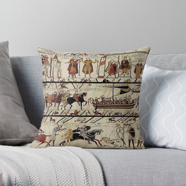 Tapisserie Bayeux - Tapestry Bayeux Throw Pillow