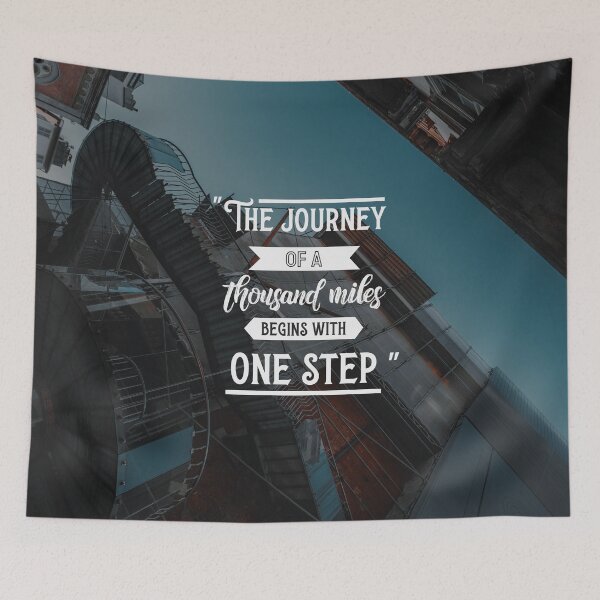 Item preview, The journey of a thousand miles begins with one step designed and sold by Black Maverik Estore.