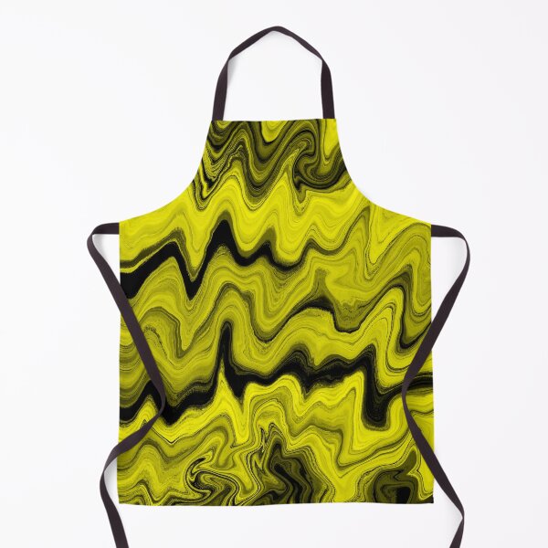 Artikelvorschau, Liquid Marble Abstract Black And Yellow Psychedelic entworfen und verkauft von fashopera.