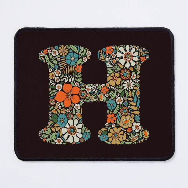Item preview, Hippie Floral Letter H designed and sold by zeljkica.