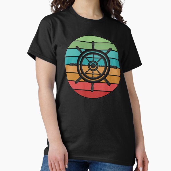 Item preview, Retro Vintage Nautical Ship Wheel designed and sold by Isma Saleem.