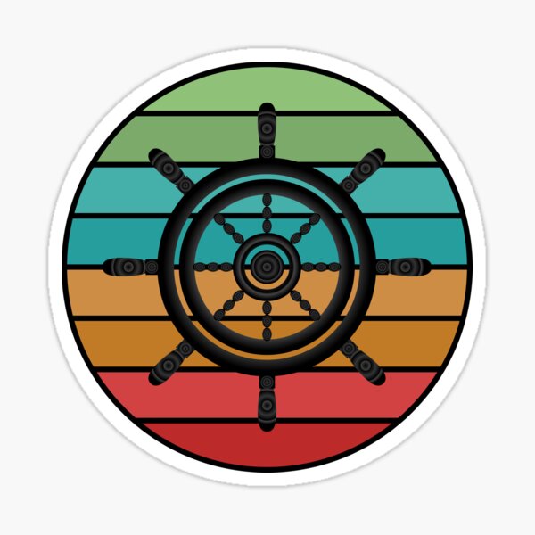 Item preview, Retro Vintage Nautical Ship Wheel designed and sold by Isma Saleem.