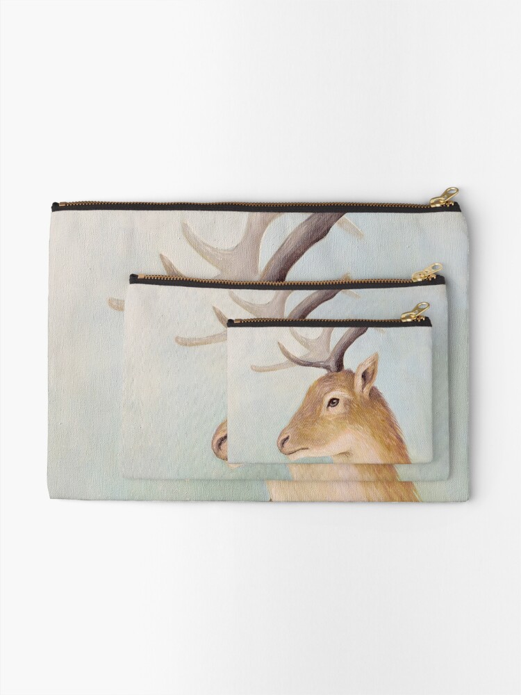 Alternate view of Norway Deer Zipper Pouch