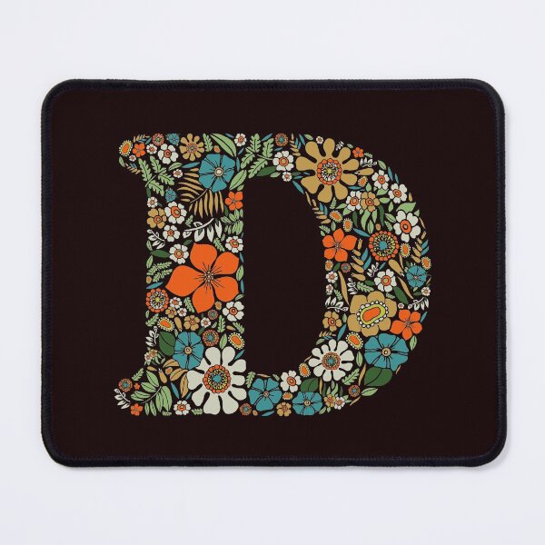Item preview, Hippie Floral Letter D designed and sold by zeljkica.