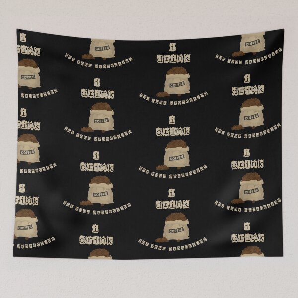 Item preview, I Drink Coffee For Your Protection Bag Of Beans In Black designed and sold by LuckyKermit.