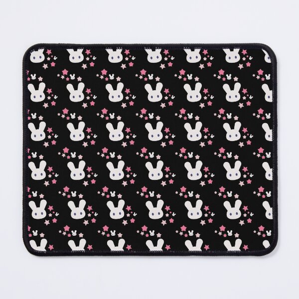 Item preview, Kawaii Cute Bunny Rabbit, Moon and Stars - Black designed and sold by Haygoodies.