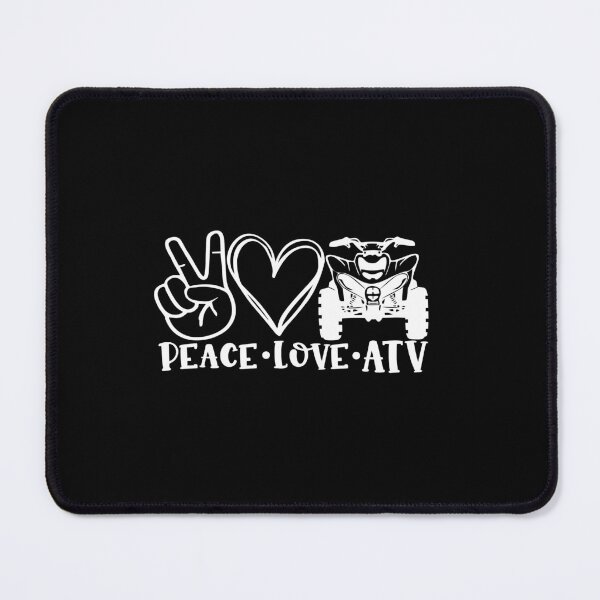 Item preview, Peace Love ATV design for 4 wheel drive atv lovers designed and sold by BRtisticDesigns.