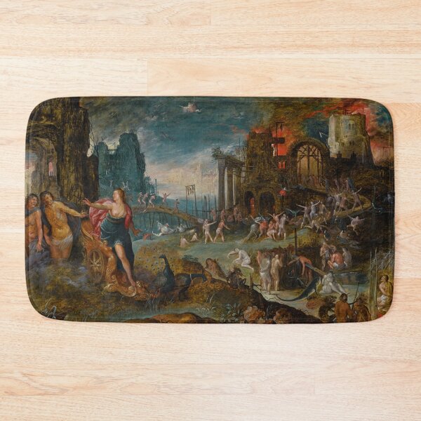 Item preview, Hellscape vintage medieval painting designed and sold by Vintage Designs +.