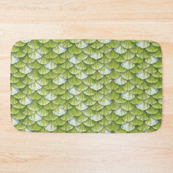 Item preview, Gouache drawing in the form of petals of green and white colors designed and sold by Tanya-GR.