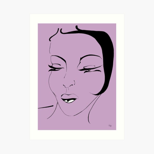 Die Ikone in lavendel - The Icon in lavender Kunstdruck