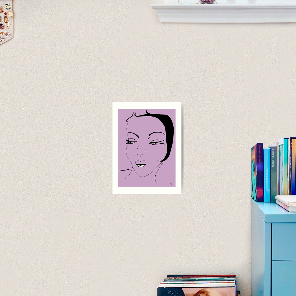 Die Ikone in lavendel - The Icon in lavender Kunstdruck