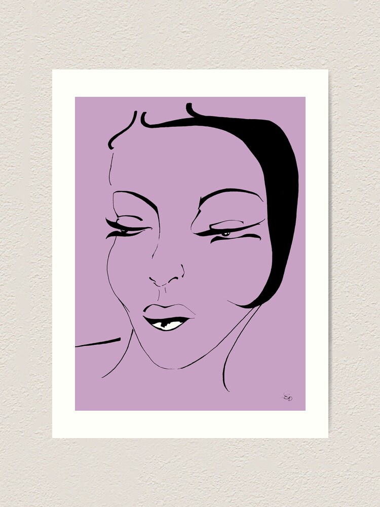 Alternative Ansicht von Die Ikone in lavendel - The Icon in lavender Kunstdruck