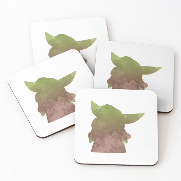 Coasters Star Wars Storm Trooper, Yoda, Baby Yoda, Logo,r2-d2