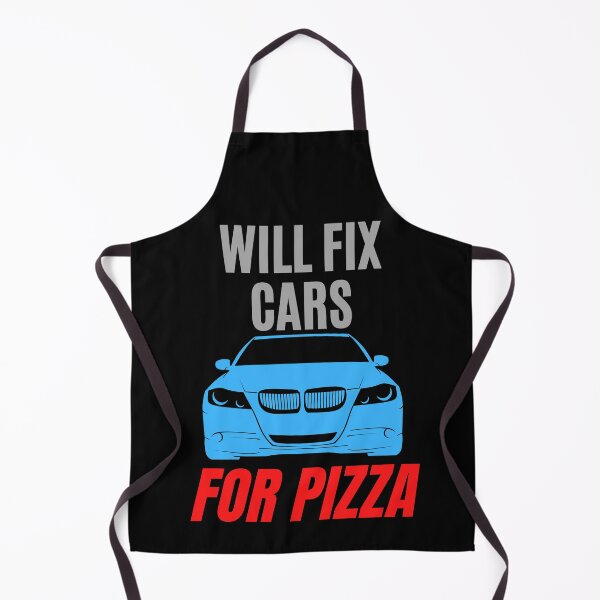 Artikelvorschau, Wird Autos für Pizza reparieren. Lustiges Design für einen Automechaniker. entworfen und verkauft von ACC .