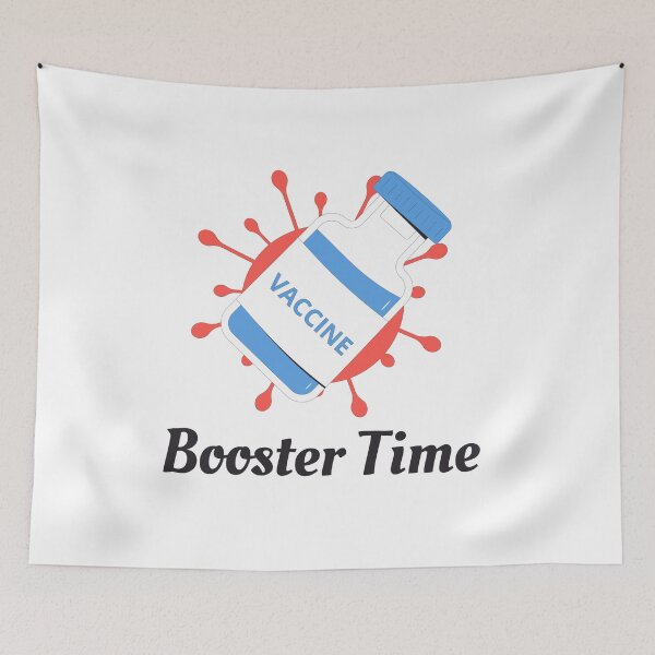 Item preview, Vaccine Booster Time (Black Text) - Covid Booster Shot for Vaccinated People - covid vaccine designed and sold by CaitU.
