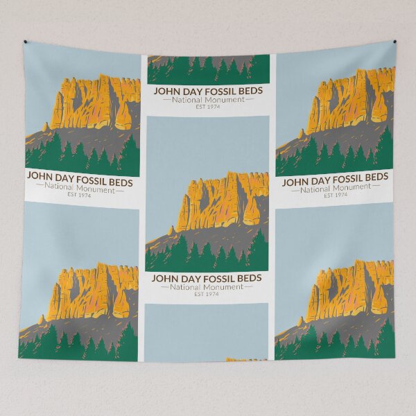 Item preview, John Day Fossil Beds National Monument Oregon Vintage designed and sold by KrisSidDesigns.