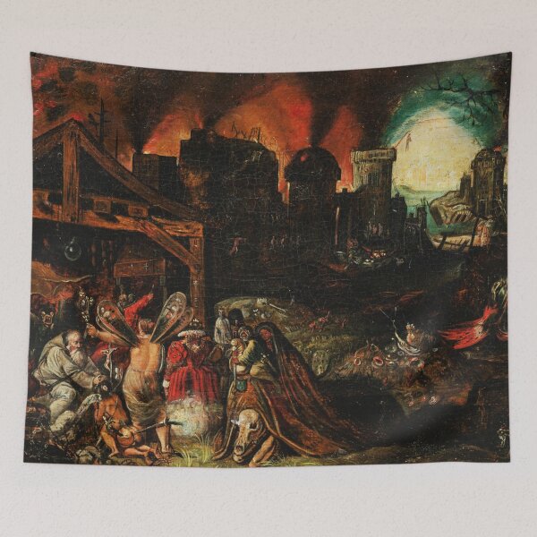 Item preview, Hellish visions the temptation of St Anthony - medieval art  designed and sold by Vintage Designs +.