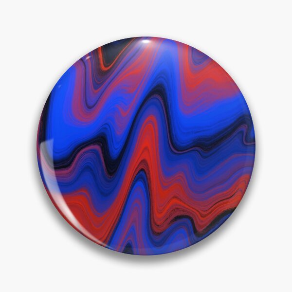 Artikelvorschau, Liquid Marble Abstract Schwarz, Blau und Rot Psychedelisch entworfen und verkauft von fashopera.