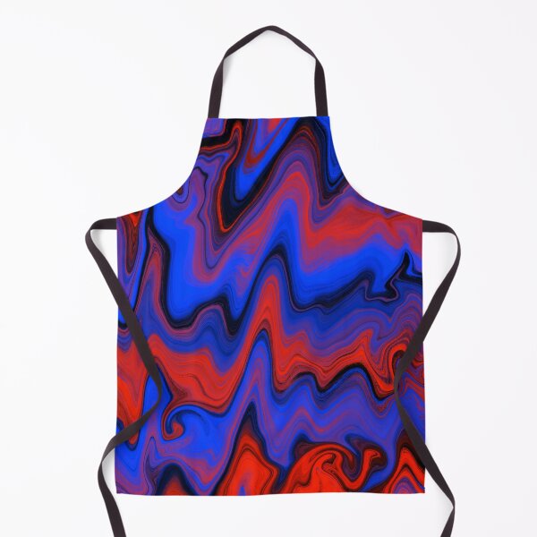 Artikelvorschau, Liquid Marble Abstract Schwarz, Blau und Rot Psychedelisch entworfen und verkauft von fashopera.