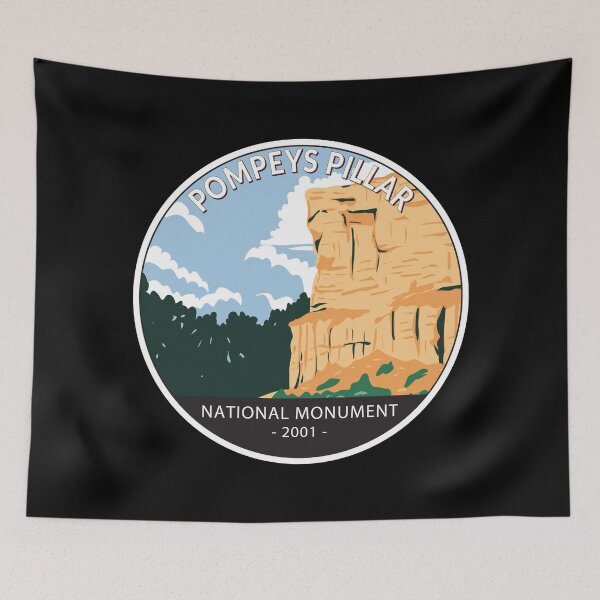 Item preview, Pompeys Pillar National Monument Montana Circle designed and sold by KrisSidDesigns.