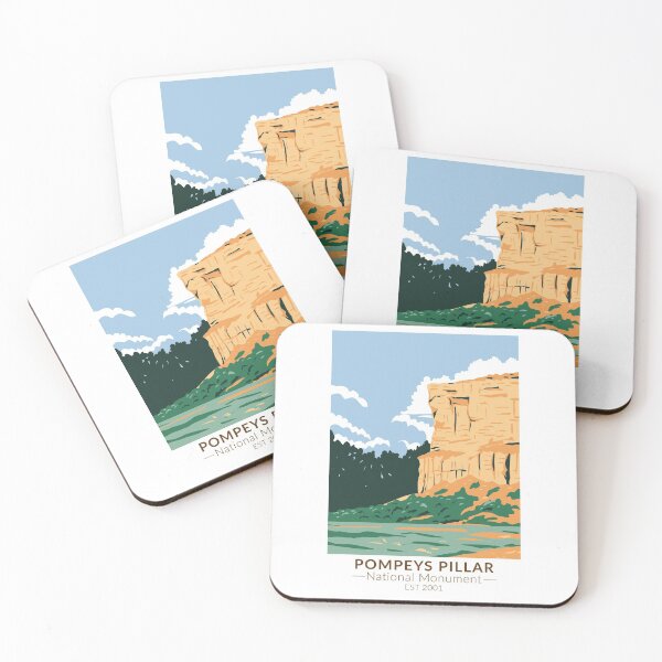 Item preview, Pompeys Pillar National Monument Montana Vintage designed and sold by KrisSidDesigns.