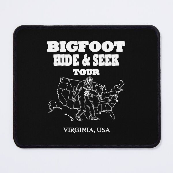 Item preview, Bigfoot Hide & Seek concert tee-VIRGINIA USA funny gift designed and sold by BRtisticDesigns.