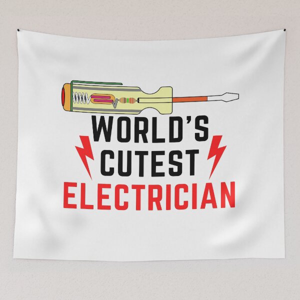 Item preview, World's Cutest Electrician funny T-shirt men gift women gift designed and sold by InnovantDesigns.