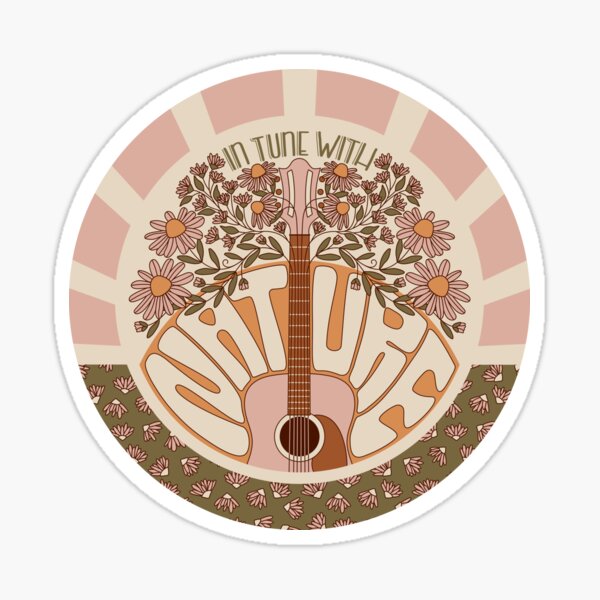In Tune With Nature - Circle Sticker