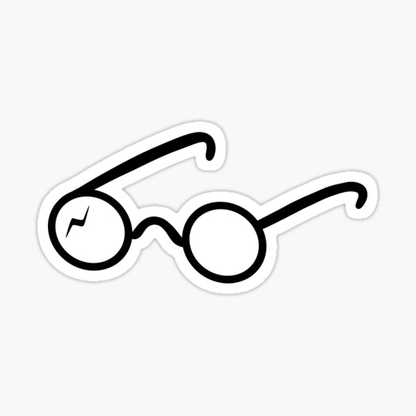 Harry Brille mit rundem Rahmen Sticker