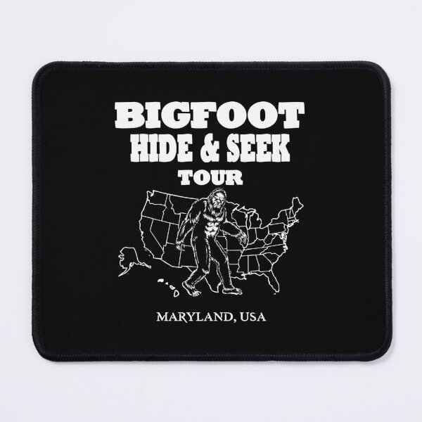 Item preview, Bigfoot Hide & Seek Concert style tee MARYLAND USA funny gifts designed and sold by BRtisticDesigns.