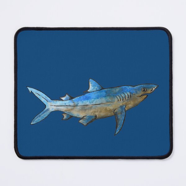 Item preview, Blue Mako Shark Drawing designed and sold by Michelebuttons.
