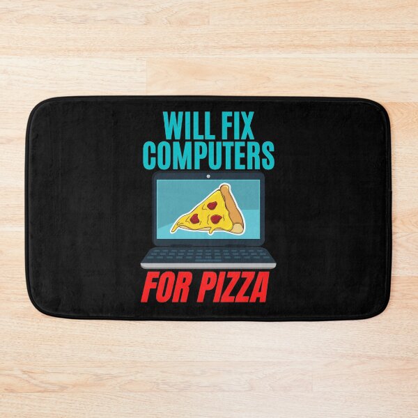 Item preview, Will Fix Computers for Pizza. Funny design for a computer engineer or programmer.  designed and sold by ACC .