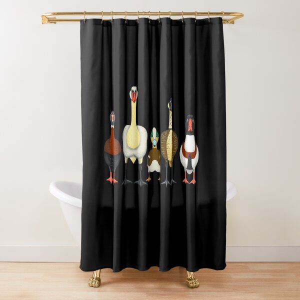Tardigrade Designs Ducks Shower Curtain