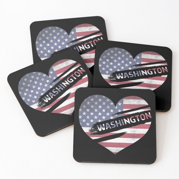 Item preview, Washington - American Flag - USA State Love - 4th July - Independence Day designed and sold by RosiesSticks.