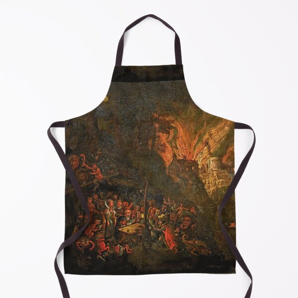 Item preview, The temptation of St Anthony medieval painting designed and sold by Vintage Designs +.