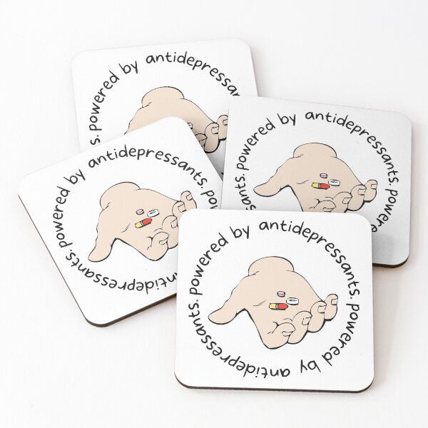Item preview, Powered By Antidepressants designed and sold by PeculiarPerson.