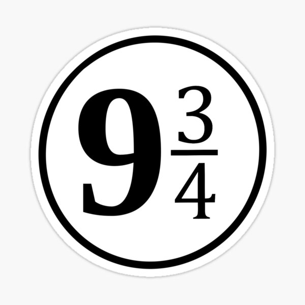 Harry 9 3/4 Station Sticker