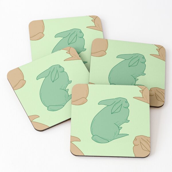 Item preview, green and orange bunny  designed and sold by AnnaBaldon.