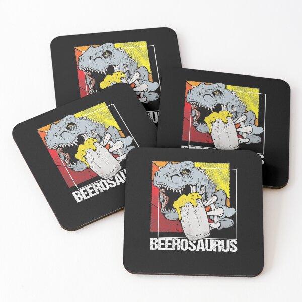 Artikelvorschau, Beerosaurus Bierosaurier mit Bierglas - Bierliebhaber Dino Rex Design entworfen und verkauft von brunsch-print.