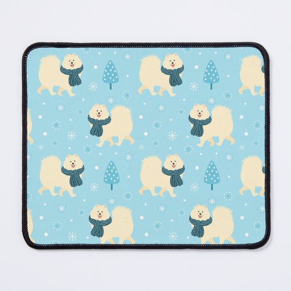 Item preview, Cute Samoyed dog in Winter designed and sold by Lulupainting.
