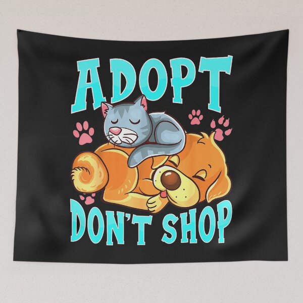 Item preview, Adopt Don't Shop Cat & Dog designed and sold by JudithPre11.