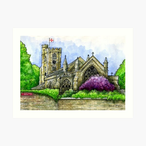 All Saints C of E Church, Fulham, SW6 Art Print