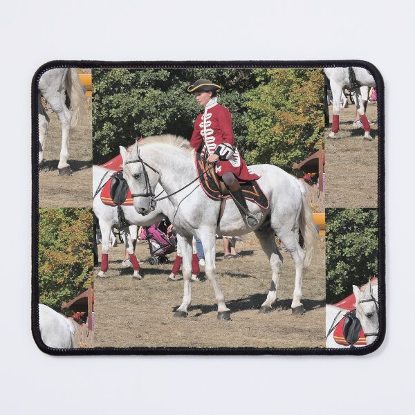 Item preview, r2340/ Le Salut Majestueux du Cheval avec la Cavalière Rouge de L'abbaye de Réau  7 (86) par Okaio Création -  Olavia&Olao 2018 designed and sold by o.okaïo.