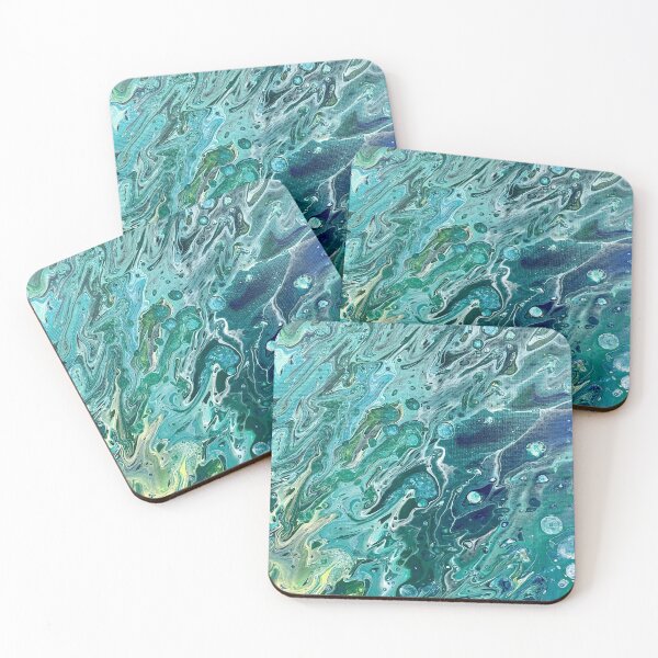 Item preview, Emerald Green Abstract Fluid Artwork designed and sold by Adelle Smith.